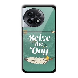 Seize the Day Customized Printed Glass Back Cover for OnePlus 11R