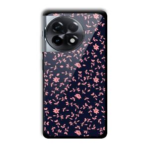 Little Pink Petals Customized Printed Glass Back Cover for OnePlus 11R