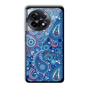 Blue Pattern Customized Printed Glass Back Cover for OnePlus 11R