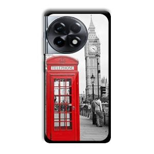 Telephone Retro Customized Printed Glass Back Cover for OnePlus