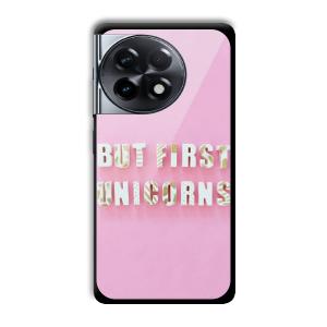 Unicorns Customized Printed Glass Back Cover for OnePlus 11R