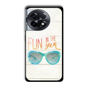 Fun in the Sun Customized Printed Glass Back Cover for OnePlus