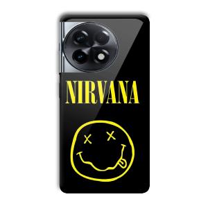 Nirvana Emoji Customized Printed Glass Back Cover for OnePlus