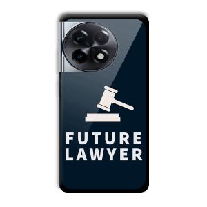 Future Lawyer Customized Printed Glass Back Cover for OnePlus 11R