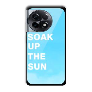 Soak Up The Sun Customized Printed Glass Back Cover for OnePlus 11R