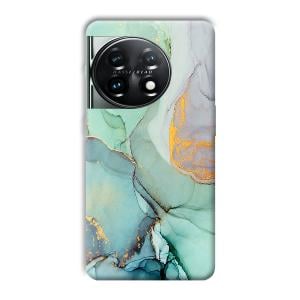 Green Marble Phone Customized Printed Back Cover for OnePlus 11 5G