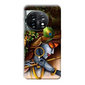 Krishna & Flute Phone Customized Printed Back Cover for OnePlus 11 5G