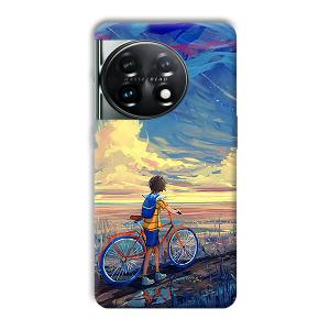 Boy & Sunset Phone Customized Printed Back Cover for OnePlus 11 5G