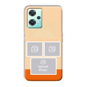 Orange Background Customized Printed Back Cover for OnePlus Nord CE 2 Lite