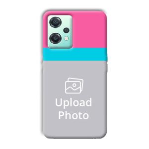 Pink & Sky Blue Customized Printed Back Cover for OnePlus Nord CE 2 Lite