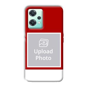 Red & White Customized Printed Back Cover for OnePlus Nord CE 2 Lite