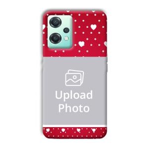 White Hearts Customized Printed Back Cover for OnePlus Nord CE 2 Lite