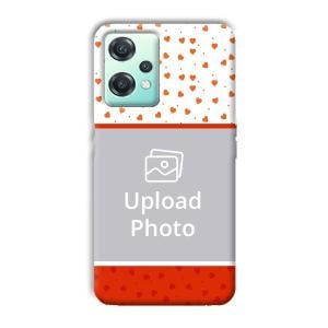 Orange Hearts Customized Printed Back Cover for OnePlus Nord CE 2 Lite