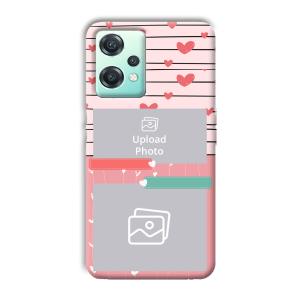 Pink Hearts Customized Printed Back Cover for OnePlus Nord CE 2 Lite