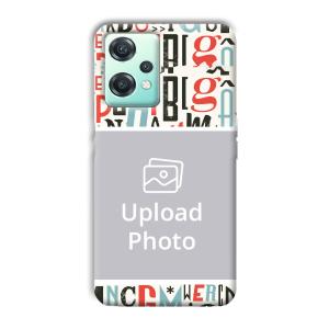Alphabets Customized Printed Back Cover for OnePlus Nord CE 2 Lite