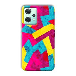Pink Yellow Pattern Phone Customized Printed Back Cover for OnePlus Nord CE 2 Lite