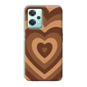 Brown Hearts Phone Customized Printed Back Cover for OnePlus Nord CE 2 Lite