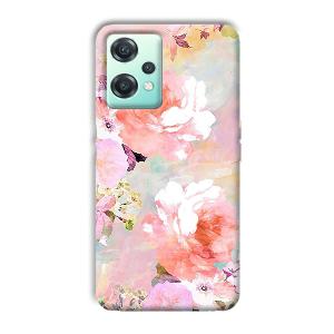 Floral Canvas Phone Customized Printed Back Cover for OnePlus Nord CE 2 Lite