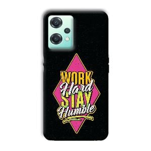Work Hard Quote Phone Customized Printed Back Cover for OnePlus Nord CE 2 Lite
