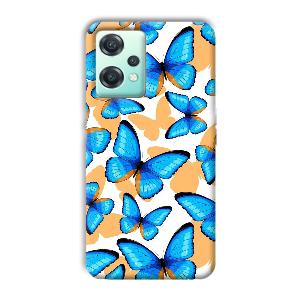 Blue Butterflies Phone Customized Printed Back Cover for OnePlus Nord CE 2 Lite