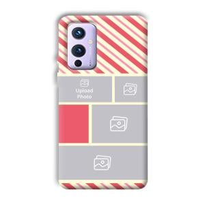 Diagnol Frame Customized Printed Back Cover for OnePlus 9