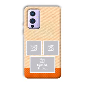 Orange Background Customized Printed Back Cover for OnePlus 9