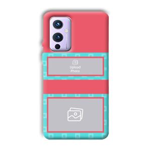 Blue Pink Customized Printed Back Cover for OnePlus 9