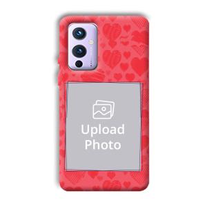 Red Hearts Customized Printed Back Cover for OnePlus 9