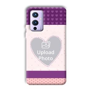 Purple Hearts Customized Printed Back Cover for OnePlus 9