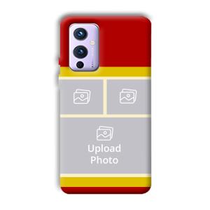 Red Yellow Collage Customized Printed Back Cover for OnePlus 9