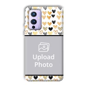 Small Hearts Customized Printed Back Cover for OnePlus 9