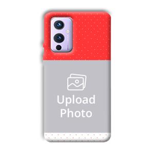Red White Customized Printed Back Cover for OnePlus 9