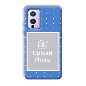 Sky Blue White Customized Printed Back Cover for OnePlus 9