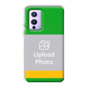 Green Yellow Customized Printed Back Cover for OnePlus 9