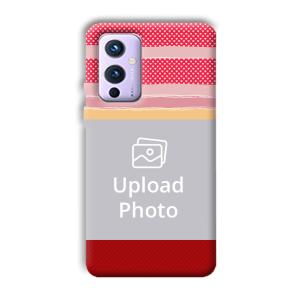 Red Pink Design Customized Printed Back Cover for OnePlus 9