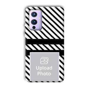 White Black Customized Printed Back Cover for OnePlus 9