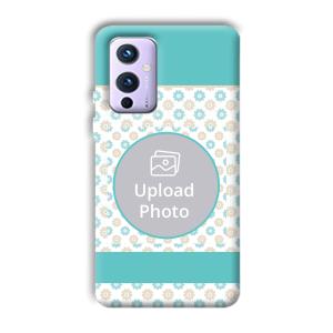 Blue Flowers Customized Printed Back Cover for OnePlus 9