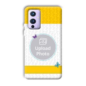 Butterflies & Yellow Customized Printed Back Cover for OnePlus 9