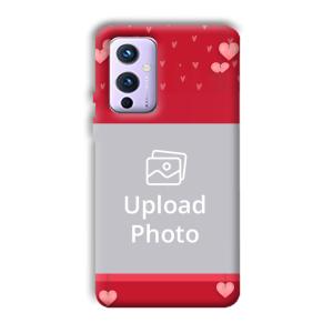 Red Pink  Customized Printed Back Cover for OnePlus 9