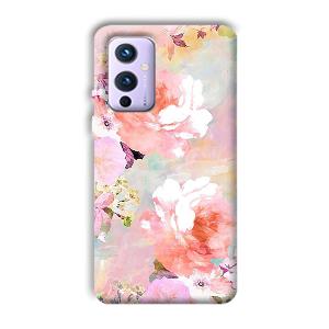 Floral Canvas Phone Customized Printed Back Cover for OnePlus 9