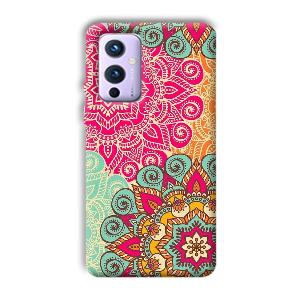 Floral Design Phone Customized Printed Back Cover for OnePlus 9