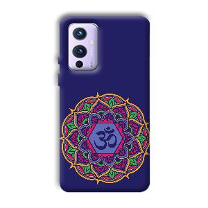 Blue Om Design Phone Customized Printed Back Cover for OnePlus 9