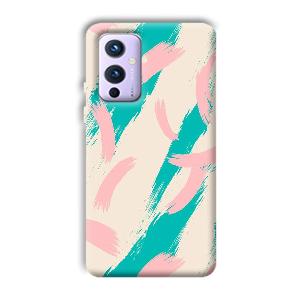 Pinkish Blue Phone Customized Printed Back Cover for OnePlus 9