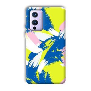 Blue White Pattern Phone Customized Printed Back Cover for OnePlus 9