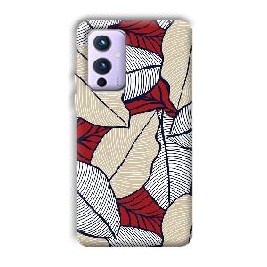 Leafy Pattern Phone Customized Printed Back Cover for OnePlus 9