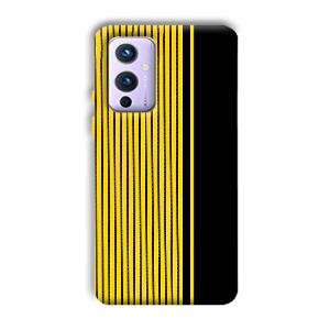 Yellow Black Design Phone Customized Printed Back Cover for OnePlus 9