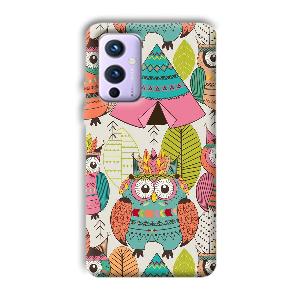 Fancy Owl Phone Customized Printed Back Cover for OnePlus 9
