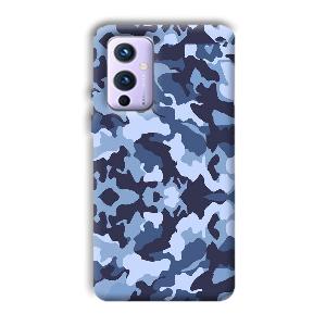 Blue Patterns Phone Customized Printed Back Cover for OnePlus 9