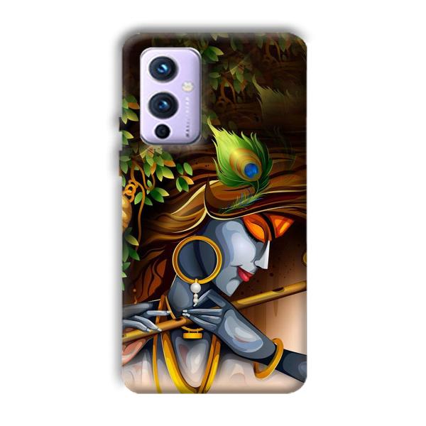 Krishna & Flute Phone Customized Printed Back Cover for OnePlus 9