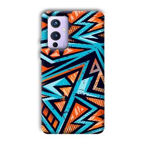 Zig Zag Pattern Phone Customized Printed Back Cover for OnePlus 9